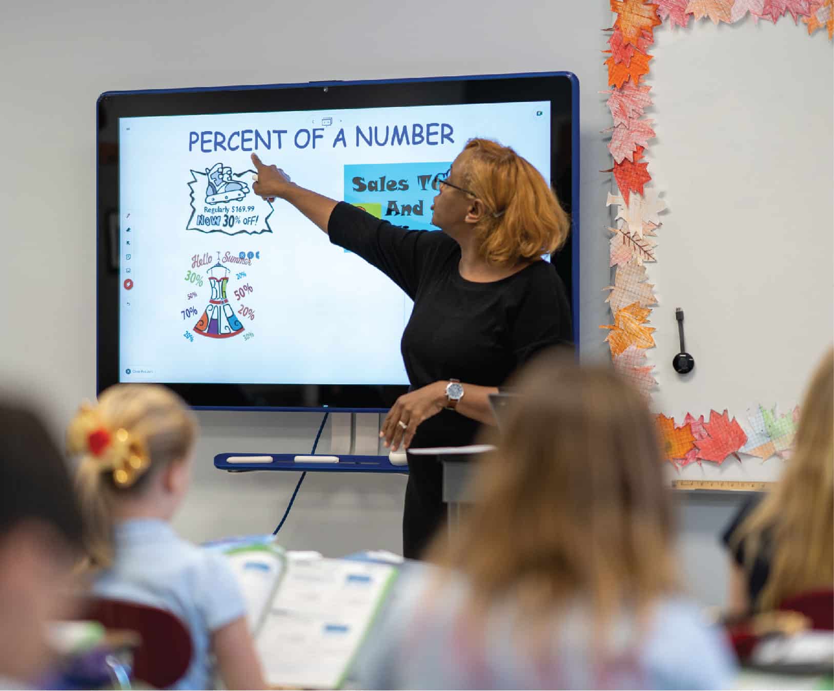 St. Timothy's teacher in the classroom