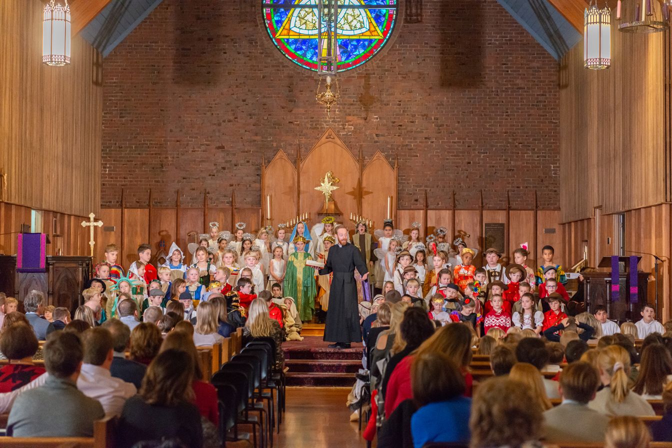 St. Timothy's School Christmas Pageant Service features students in first through fourth grades.
