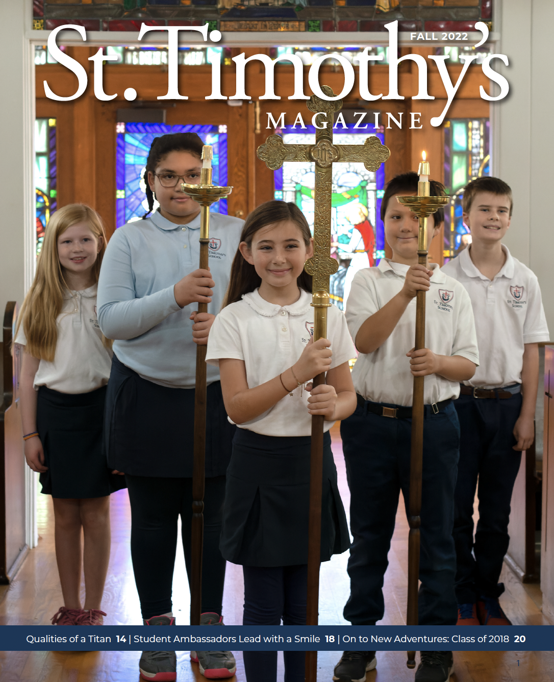 St. Timothy's School Magazine Cover photo
